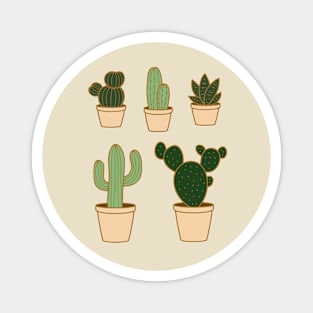 Cactus Art Magnet